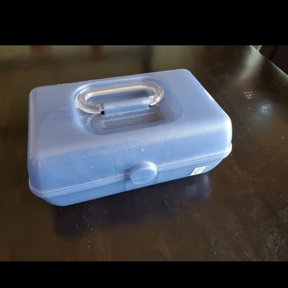 Caboodles Vintage 90's Y2K On-The-Gol Glitter Petite Blue/Purple Case - Picture 2 of 7